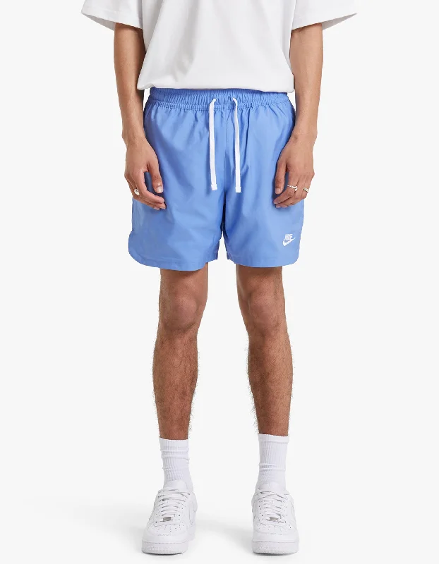 Woven Lined Flow Short - Polar/White