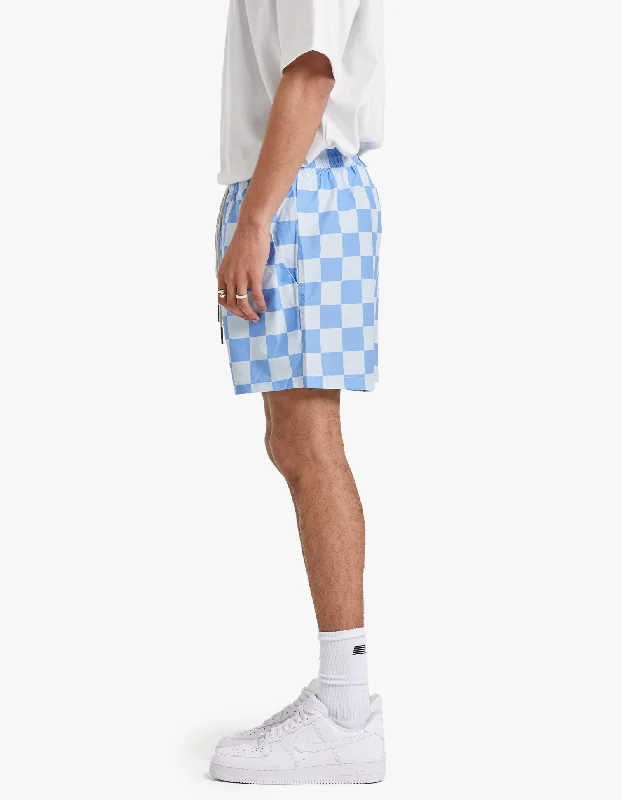 Swim Shorts - Blue Chess