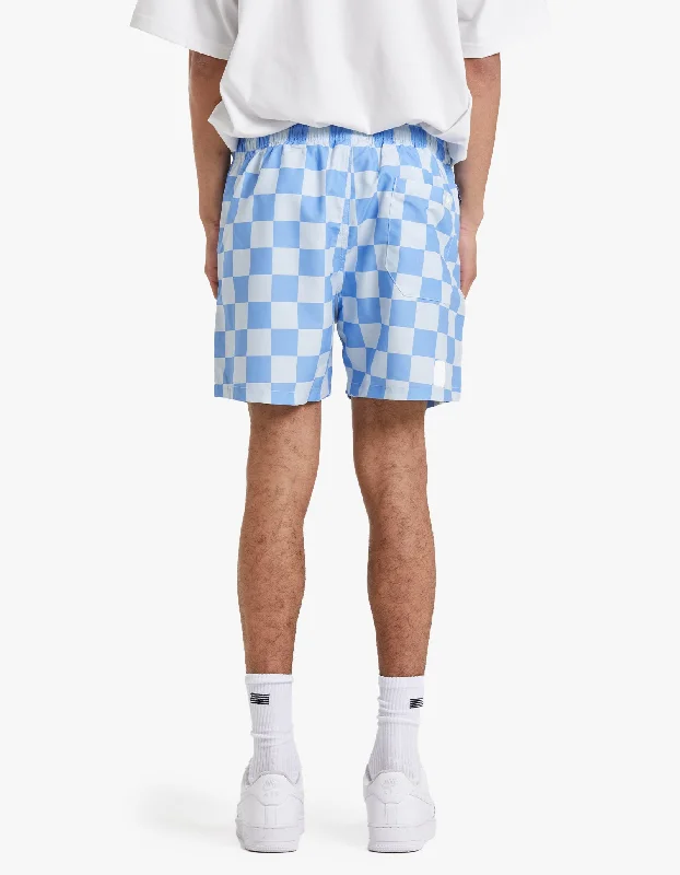 Swim Shorts - Blue Chess