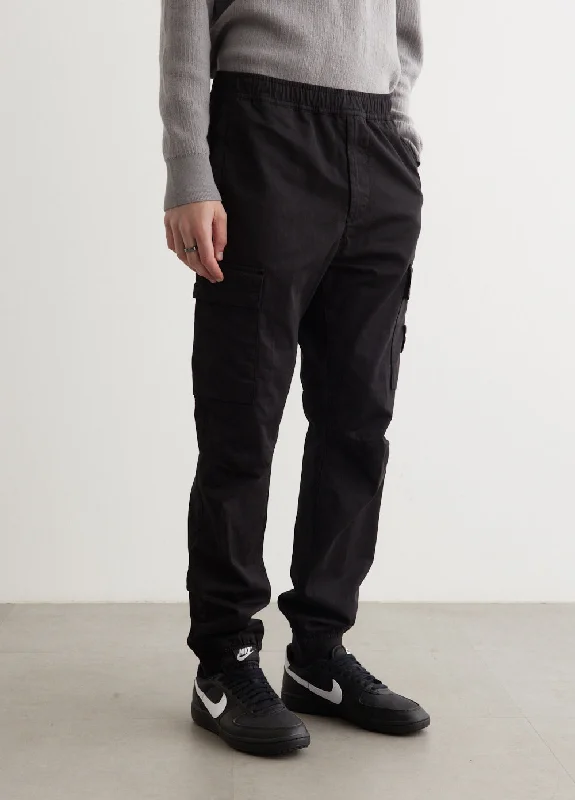 Regular Fit Tapered Stretch Cotton Cargo