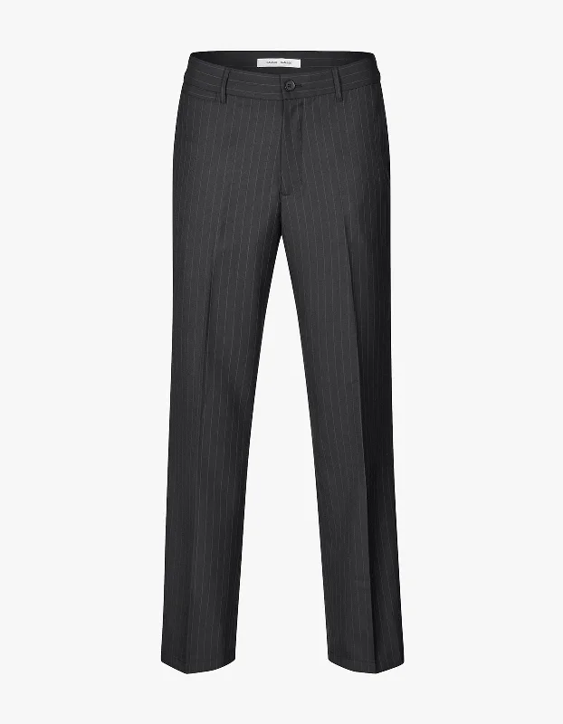 Sajohnny Trousers 15348 - Black Pinstripe