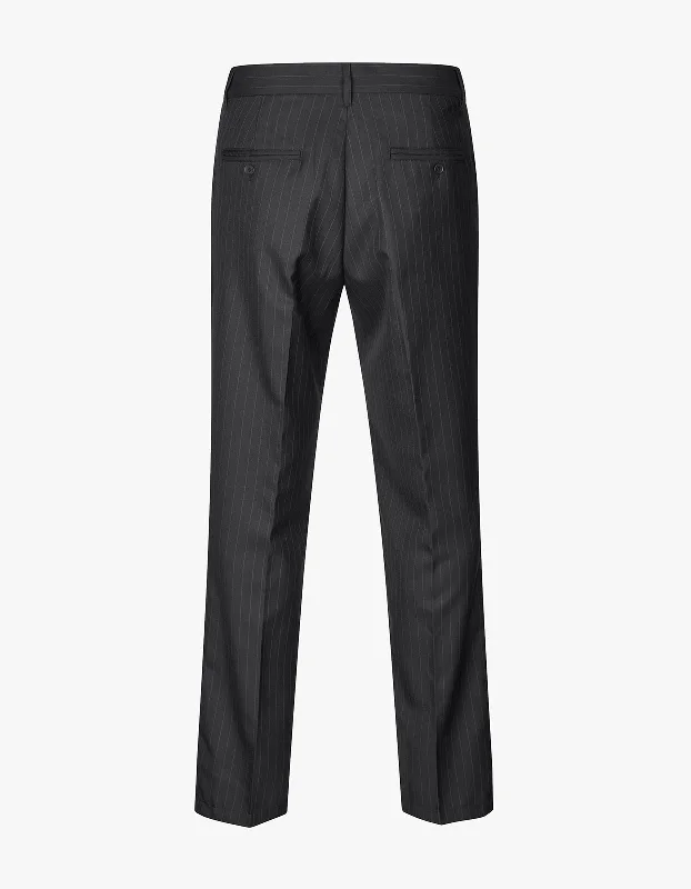 Sajohnny Trousers 15348 - Black Pinstripe