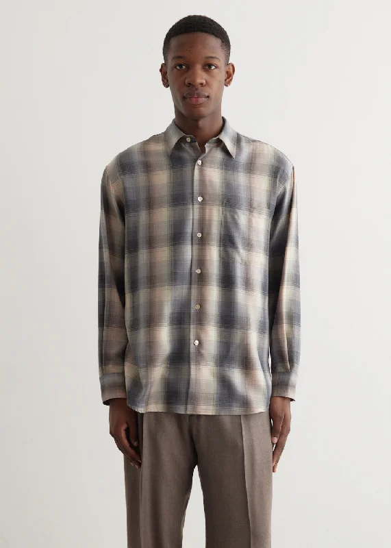 Super Light Wool Check Shirt