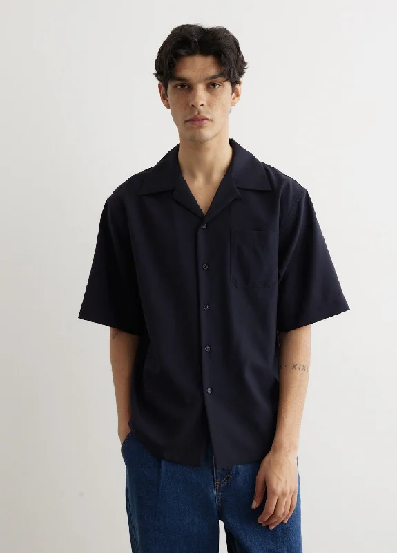 Tropical Wool Bowling Shirt