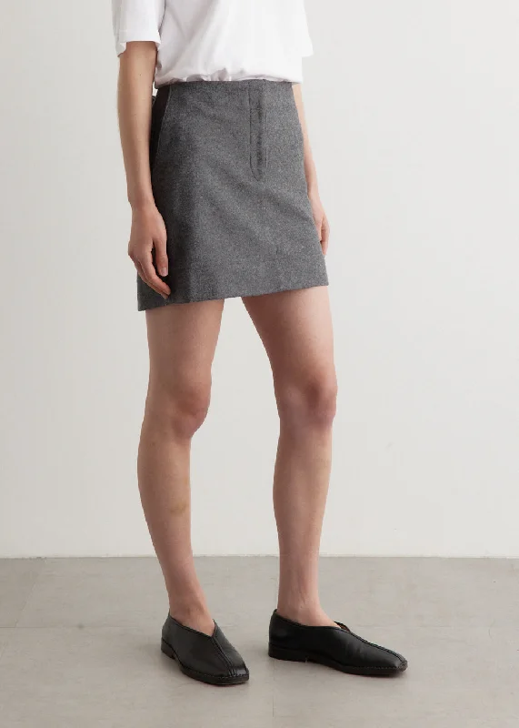 Wool Mini Skirt