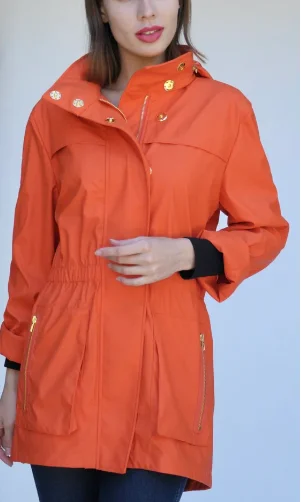 Anna Jacket- Hermes Orange