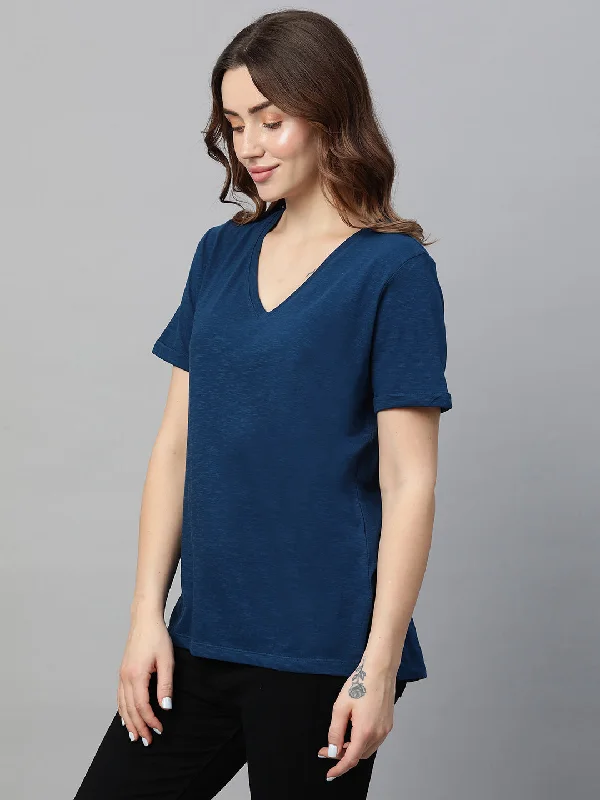 Women's Royal Cotton Regular Fit Tshirt