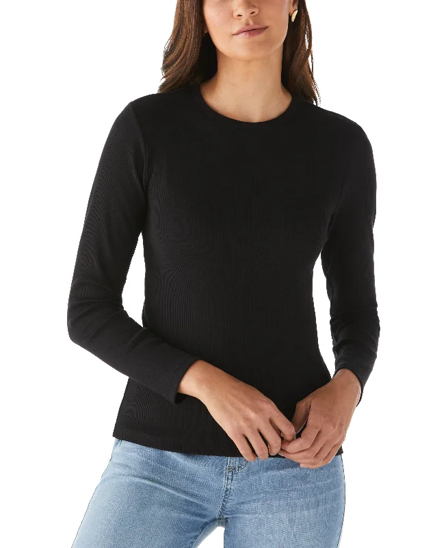 Ribbed Crew Neck Tee