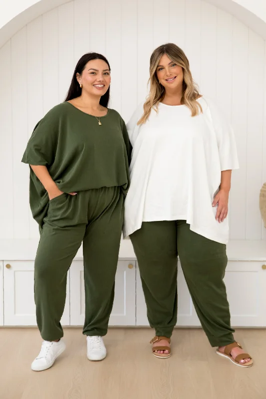 Everyday Lounge Pant in Moss Green