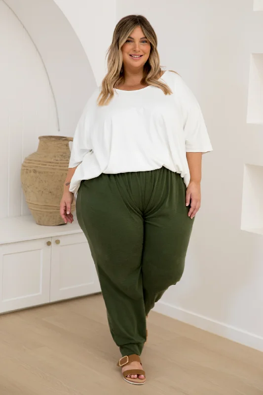 Everyday Lounge Pant in Moss Green