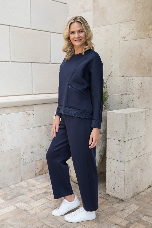 Frankie Cosy Pant in Midnight Navy