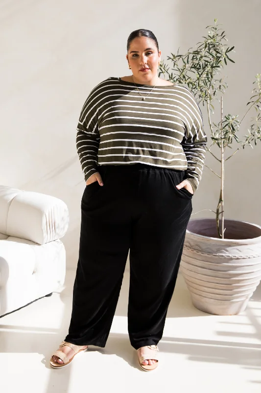 Frankie Lounge Pant in Black