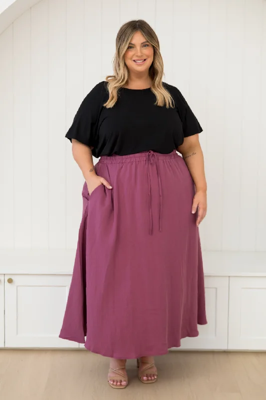 PRE-ORDER Lena Skirt in Rosewood