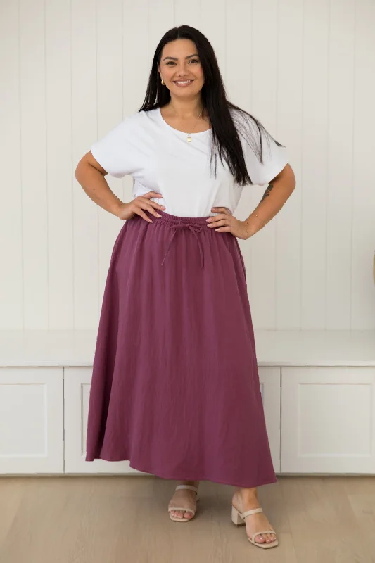 PRE-ORDER Lena Skirt in Rosewood