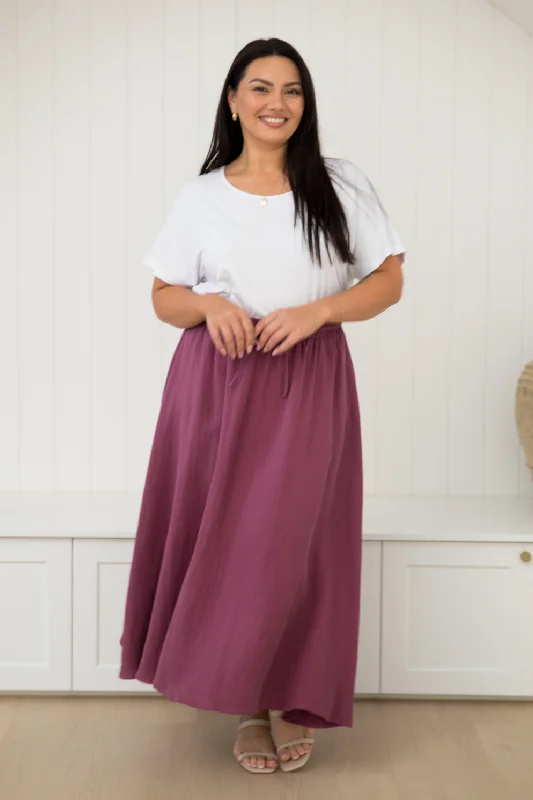 PRE-ORDER Lena Skirt in Rosewood