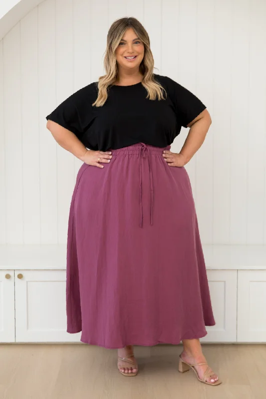 PRE-ORDER Lena Skirt in Rosewood