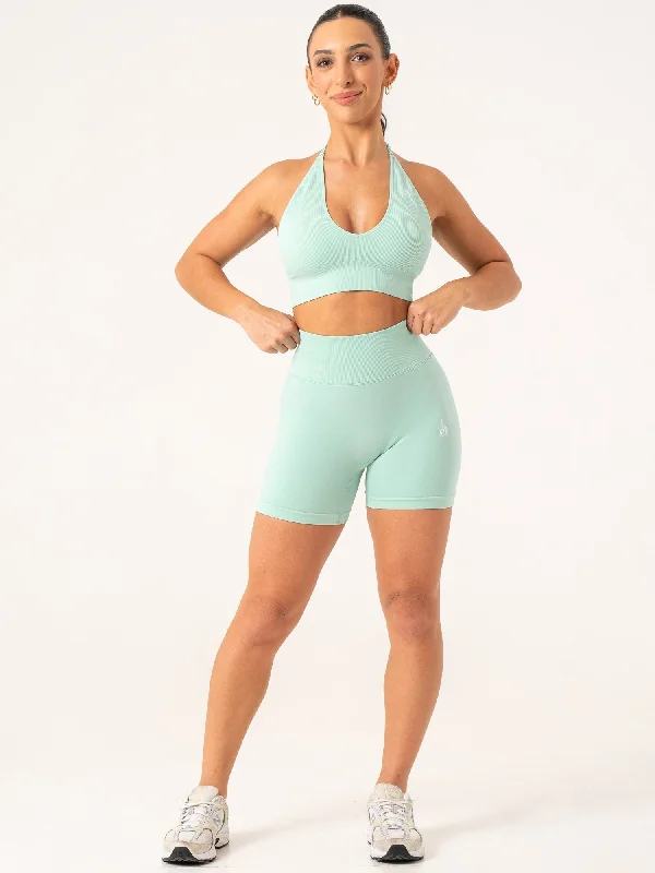 Lift BBL Scrunch Seamless Shorts - Aqua