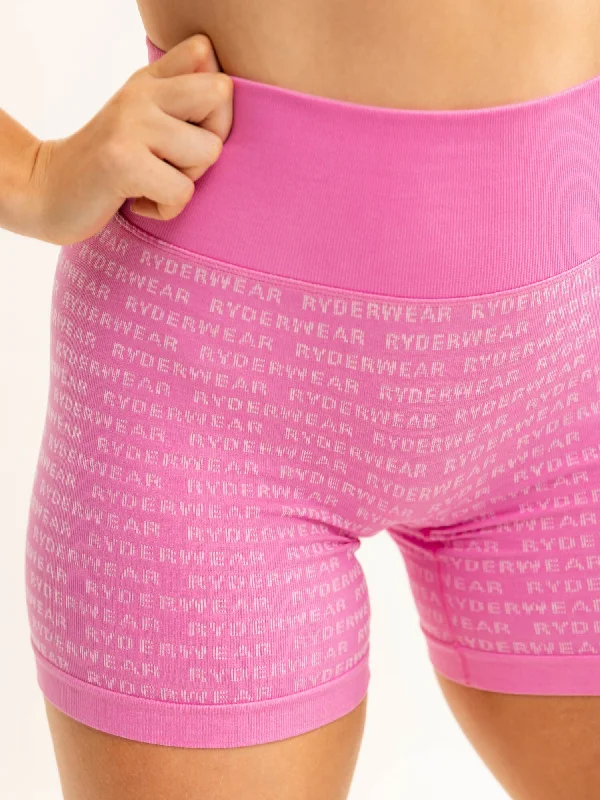 Logo Lux Seamless Shorts - Pink