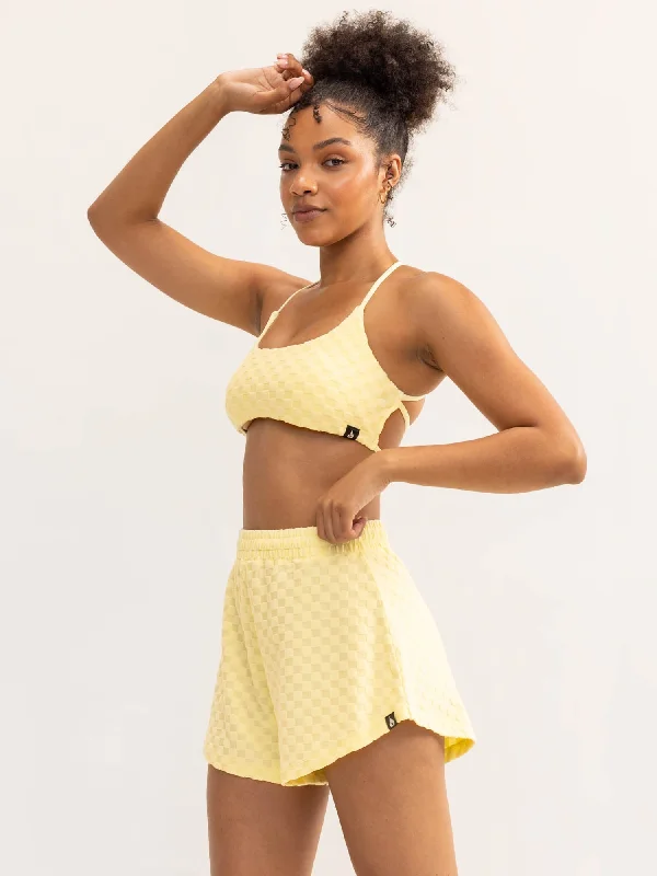 Terry Towelling Shorts - Lemon