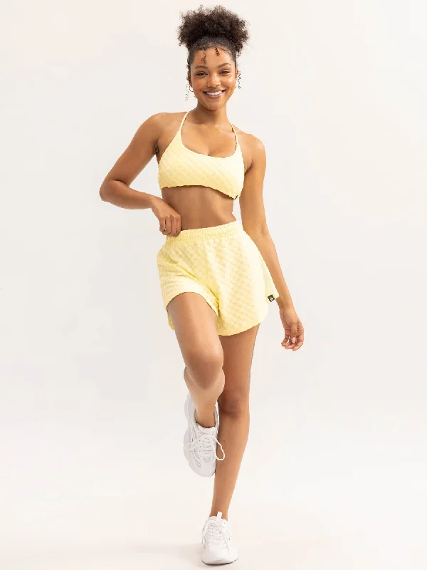 Terry Towelling Shorts - Lemon