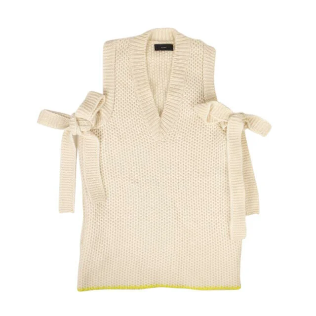 Alanui Cashmere Sleeveless Knit Sweater - Beige