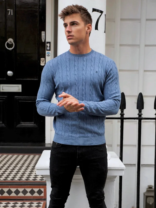 Burley Knitted Jumper - Blue