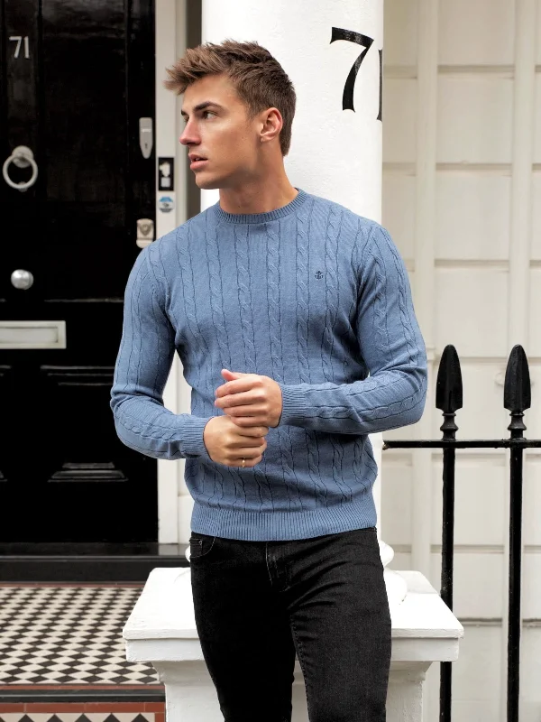 Burley Knitted Jumper - Blue