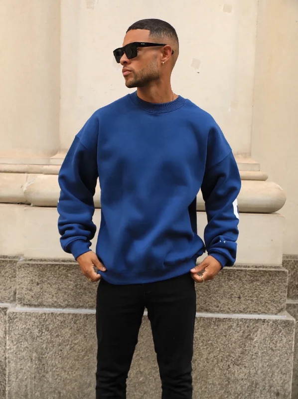 Idris Oversized Jumper - Midnight Blue