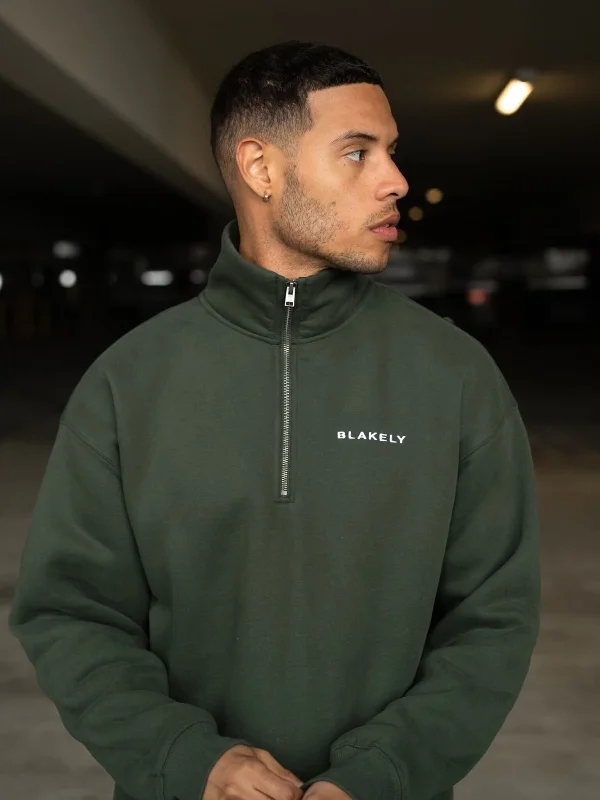 Marlow 1/4 Zip Jumper - Green