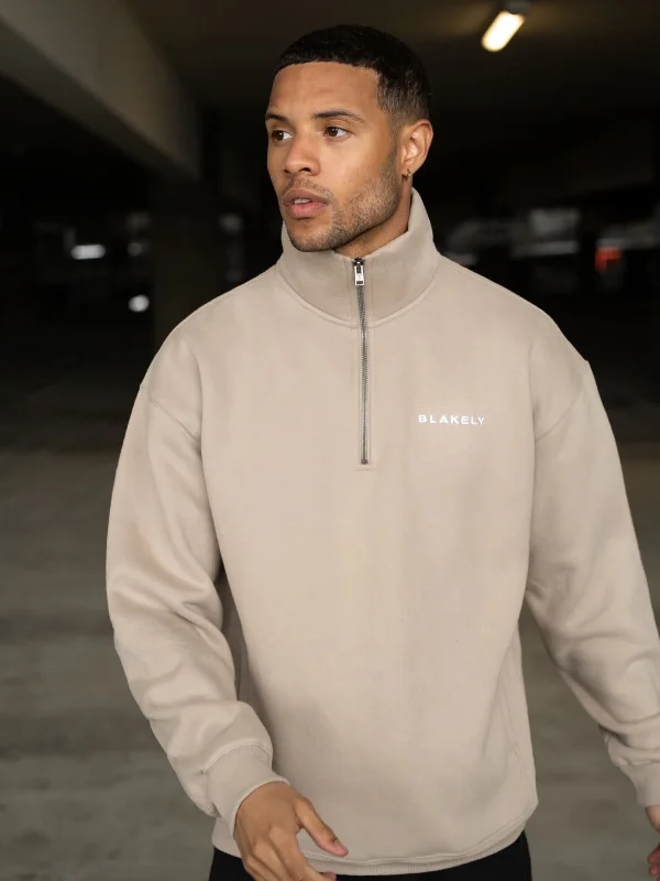 Marlow 1/4 Zip Jumper - Sand