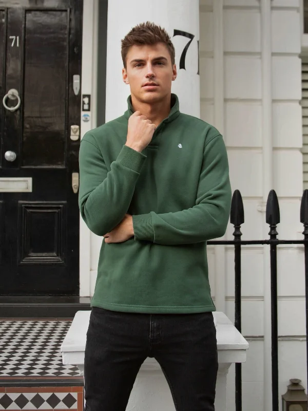 Otley Collared Jumper - Green