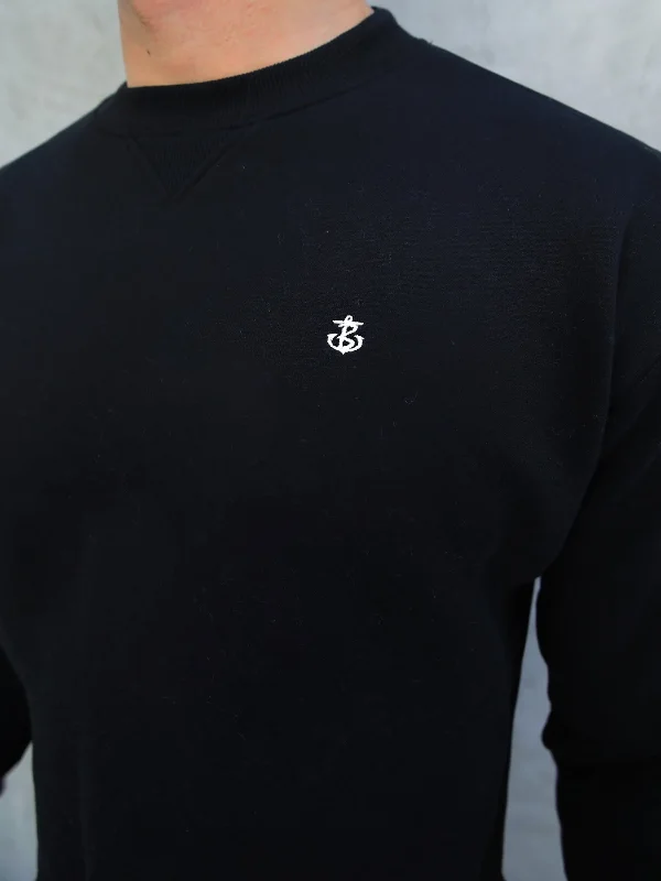 Preston Relaxed Jumper - Black