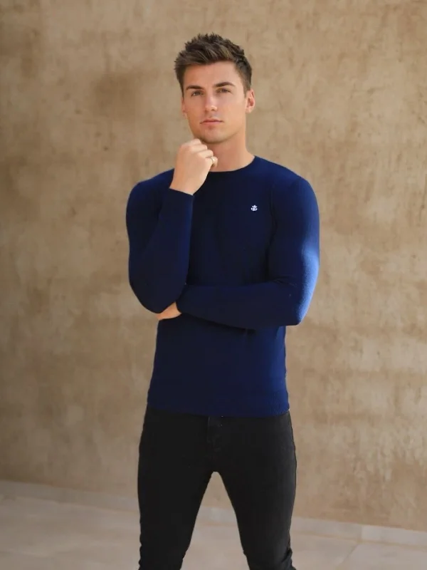 Sudbury Knitted Jumper - Navy