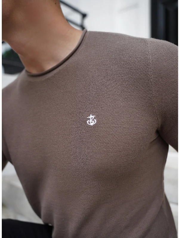 Mason Knit Jumper - Brown