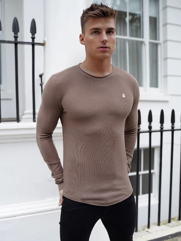 Mason Knit Jumper - Brown