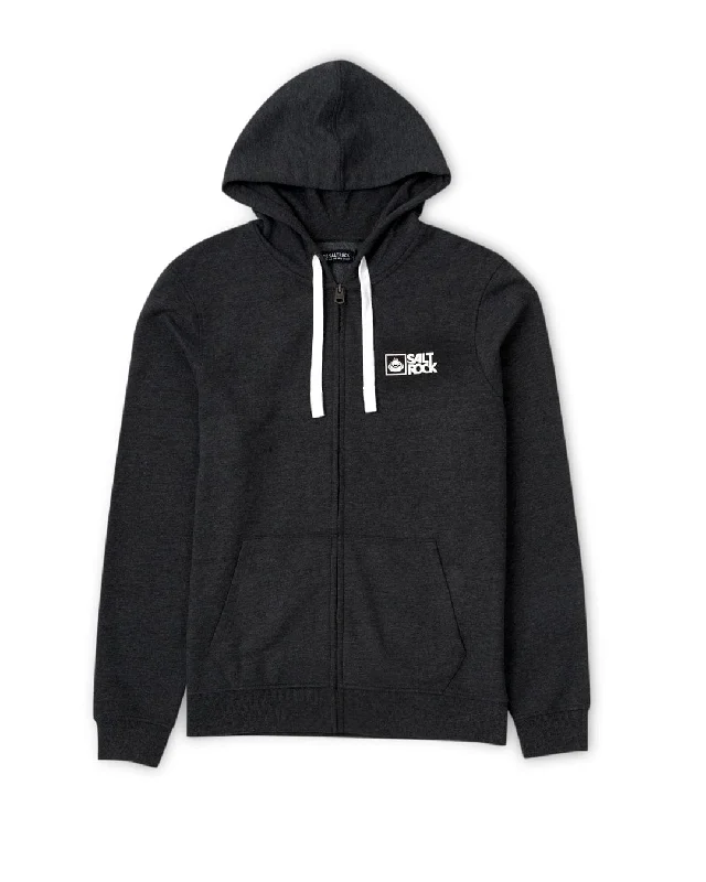 Saltrock Original - Mens Zip Hood - Dark Grey