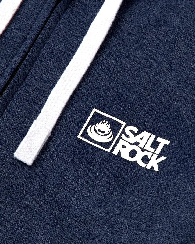 Saltrock Original - Mens Zip Hood - Blue Marl