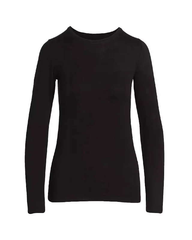 Women's Soft Touch Crewneck Sweater In Noir