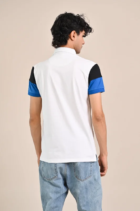 CONTRAST SLEEVE POLO